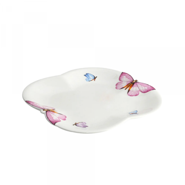 PRATOS SOBREMESA PORCELANA BORBOLETAS 19CM